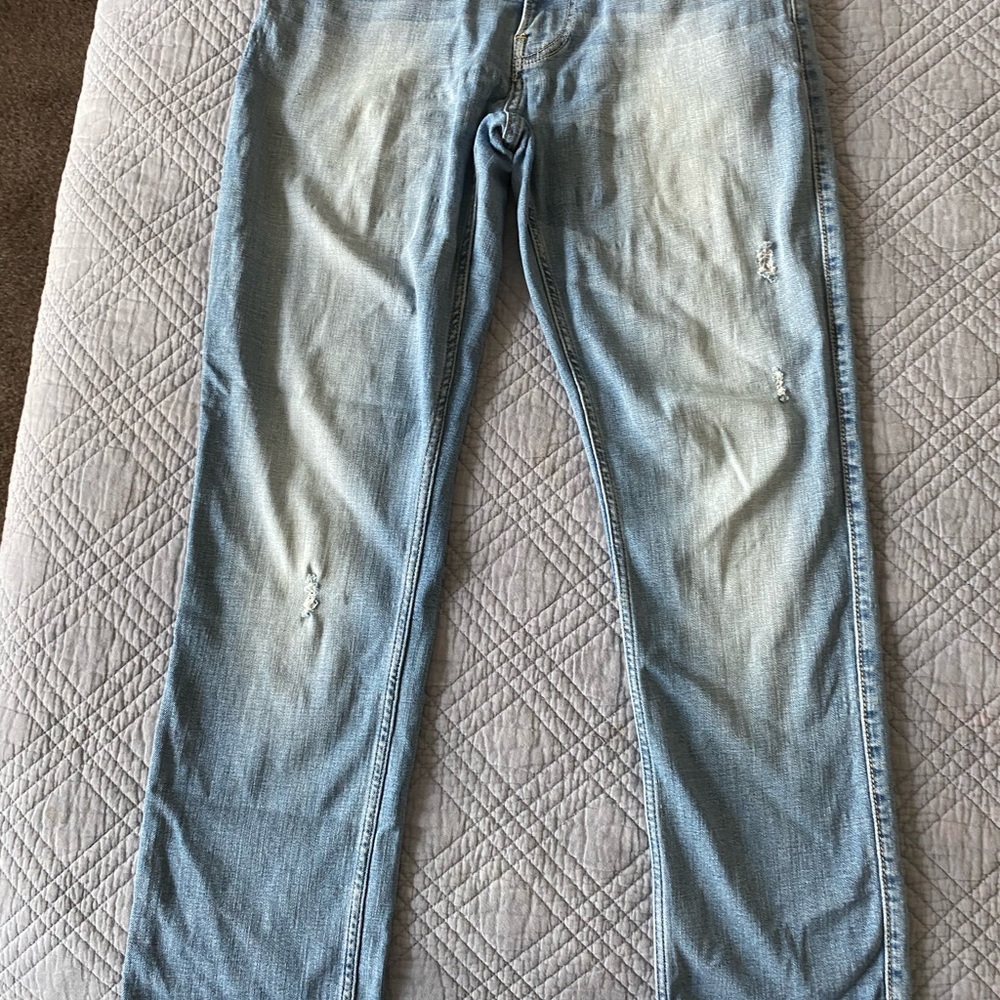 Hollister Women's Light Blue Slim Jeans